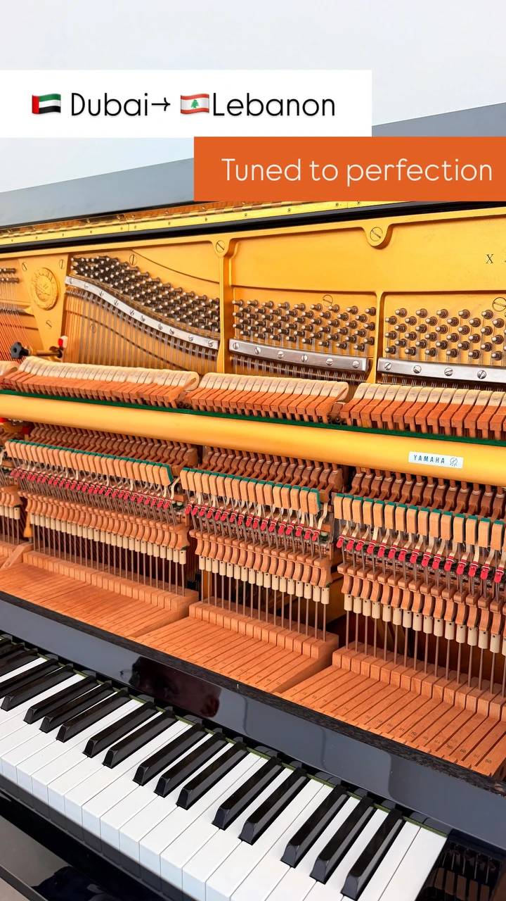 An upright piano tuned to perfection, from Dubai to Lebanon