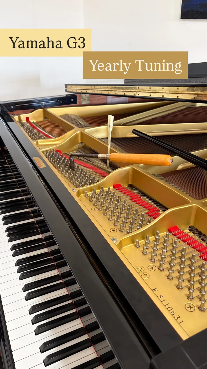 Yearly tuning of a Yamaha G3 grand piano